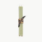 "12" Twig Tapers (pair) Celadon" - Candles in green by Jessie Green