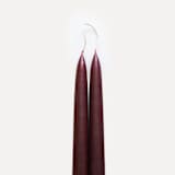 "The 14 Inch Hand-Dipped Taper Candle in Burgundy" - Candles in red by Millstream Home