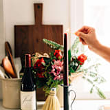 "The 14 Inch Hand-Dipped Taper Candle in Burgundy" - Candles in red by Millstream Home