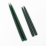 "The 14 Inch Hand-Dipped Taper Candle in Evergreen" - Candles in green by Millstream Home