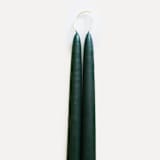 "The 14 Inch Hand-Dipped Taper Candle in Evergreen" - Candles in green by Millstream Home