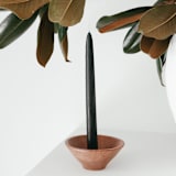 "The 14 Inch Hand-Dipped Taper Candle in Evergreen" - Candles in green by Millstream Home