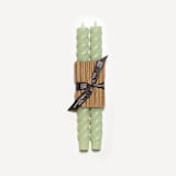 "10" Rope Tapers (pair) Celadon" - Candles in green by Jessie Green