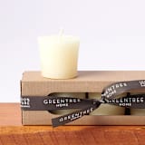 "Votives Boxed Set of 4 Cream" - Candles in white by Jessie Green