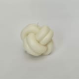 "Large White Knot Candle" - Candles in white by Over By The Moon
