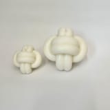 "Large White Knot Candle" - Candles in white by Over By The Moon