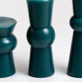"Josee Pillar Set of 3 Turquoise" - Candles in blue by Jessie Green