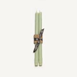 "12" Bamboo Tapers (pair) Celadon" - Candles in green by Jessie Green