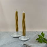 "9" Twist Tapers (pair) Natural" - Candles in natural by Jessie Green