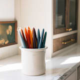"The 11 Inch Hand-Dipped Taper Candle in Slate Blue" - Candles in blue by Millstream Home