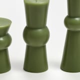 "Josee Pillar Set of 3 Sage" - Candles in green by Jessie Green