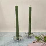 "12" Church Tapers (pair) Sage" - Candles in green by Jessie Green