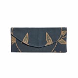 "Folio Indigo Shibori Hand Crafted Zero Waste Cotton Pouch" - Bridal Clutches and Purses in blue by Anjali Purohit
