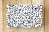 "animalogical zoo" - Wrapping Paper in silver fox by blackwhite press - Front