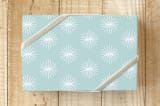 "starburst aster blooms" - Wrapping Paper in Seafoam by Lori James - Front