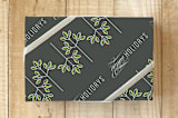 "Christmas Vines" - Wrapping Paper in Olive by Bethany Anderson - Front