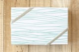 "Washing Wave" - Wrapping Paper in Sea Blue by Lisa Samartino Design - Front