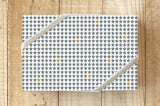 "Light the Lights" - Wrapping Paper in comfort grey by Debra Pruskowski - Front