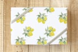"Lemon Fresh" - Wrapping Paper in Sunshine by Amy Ngo - Front