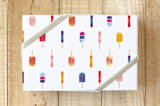 "I love popsicles - giftwrap" - Wrapping Paper in rocket by Leanne Friedberg - Front