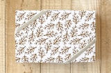 "Woodland Christmastime" - Wrapping Paper in Brown by Luz Alliati - Front