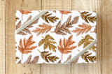 "October autumn leaves" - Wrapping Paper in Fall Colors by Luz Alliati - Front