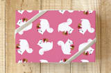 "A Gift" - Wrapping Paper in ice cream by mo kelley - Front