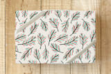 "Modern Pine Tree Branches" - Wrapping Paper in Cream by Pace Creative Design Studio - Front