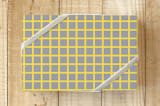 "IIIuminating Squares" - Wrapping Paper in IIIuminating Yellow by Michelle Locklear - Front