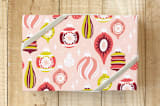 "Blush Bulbs" - Wrapping Paper in Blush by Rebecca Smith - Front