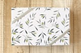 "Olive Theme" - Wrapping Paper in Olive Green by Emanuela Carratoni - Front