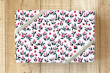"Little Flowers Wrapping Paper" - Wrapping Paper in Pink Petal by Stick and Petal - Front