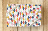 "Circus Harlequin Gift Wrap" - Wrapping Paper in Navy by Amber Barkley - Front