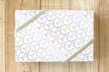 "The Many Travels Gift Wrap" - Wrapping Paper in Mint by Amber Barkley - Front