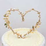 "Rustic Heart Cake Topper" - Cake Toppers in gold by BE something new