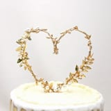 "Rustic Heart Cake Topper" - Cake Toppers in gold by BE something new