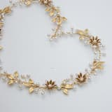 "Gold Floral Heart Cake Topper" - Cake Toppers in gold by BE something new