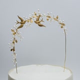"Love Birds Cake Topper" - Cake Toppers in gold by BE something new