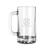 "Custom Glass Beer Mug" - Groomsmen Gifts in clear by Papel Custom Design