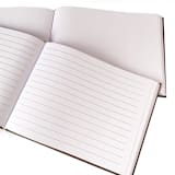 "Custom Wedding Guest Book · Modern Golden Elegance · Dark Gray Linen" - Guest Books in gray by Transient Books