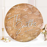 "Custom 24" Wood Wedding Guest Book, Early American Stain with White Painted Letters" - Guest Books in multicolorassorted-colors by Tiffany Emery