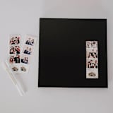 "Black Photo Booth Guest Book" - Guest Books in black by Jordan Perry