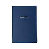 "Classic Navy Blue Saddle Stitch Guestbook" - Marketplace Guest Books in blue by Jessica Cunningham