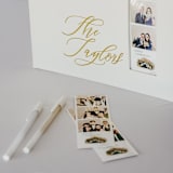 "White Photo Booth Guest Book" - Guest Books in white by Jordan Perry
