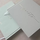 "Blush Nude Minimalist Guest Book" - Guest Books in pink by Barbara Gregory