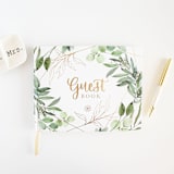 "Eucalyptus Guest Book" - Guest Books in multicolor by bloom Daily Planners