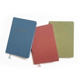 "Linen Wedding Guestbook | Gold Foil on Ivory Linen" - Guest Books in green by Jessica Cunningham