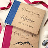 "Fully Personalizable Guest Book for Every Occasion · Create Your Own Design" - Marketplace Guest Books in multicolorassorted-colors by Transient Books