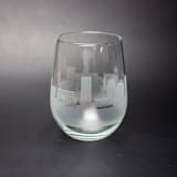 "Knoxville, Tennessee Skyline Stemless Wine Glass" - Drinkware in clear by stephanie miller 1