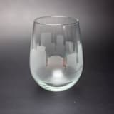"Orlando, Florida Skyline Stemless Wine Glass" - Drinkware in clear by stephanie miller 1